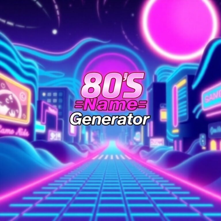 80s Name Generator