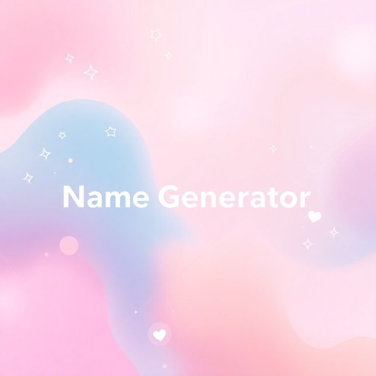 Aesthetic Name Generator With Symbols