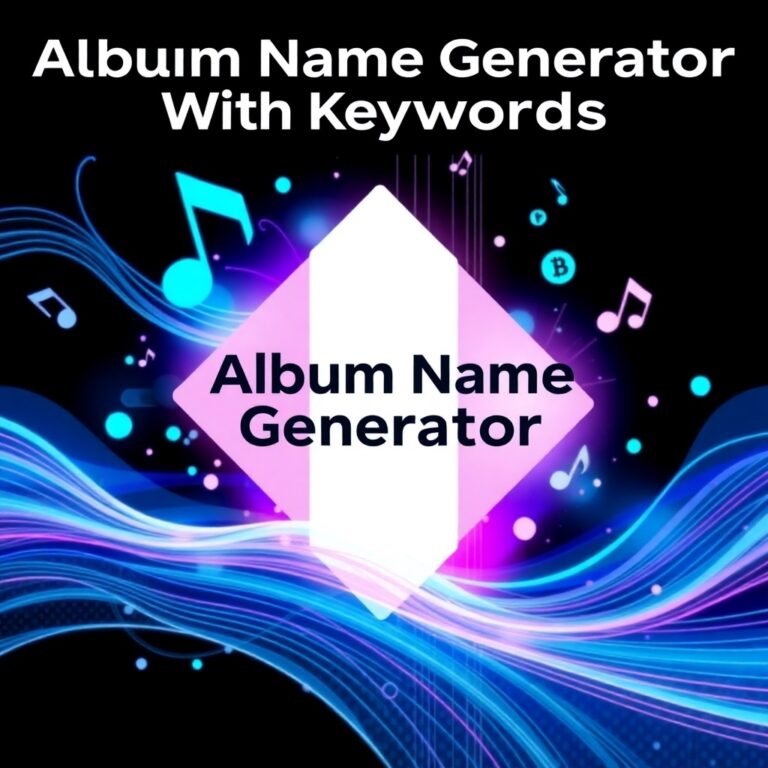 Album Name Generator With Keywords