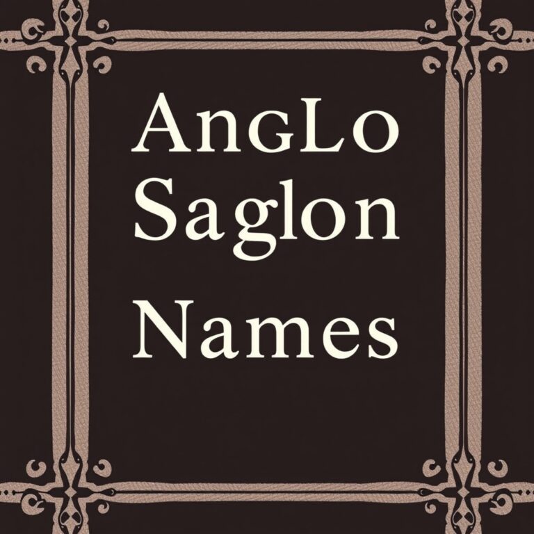Anglo Saxon Name Generator