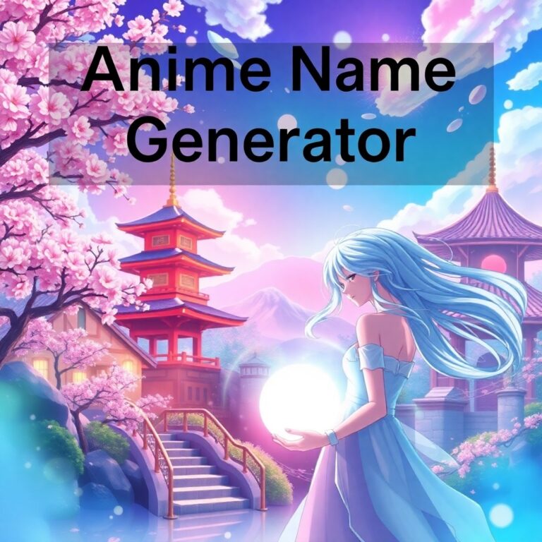 Anime Name Generator With Meaning