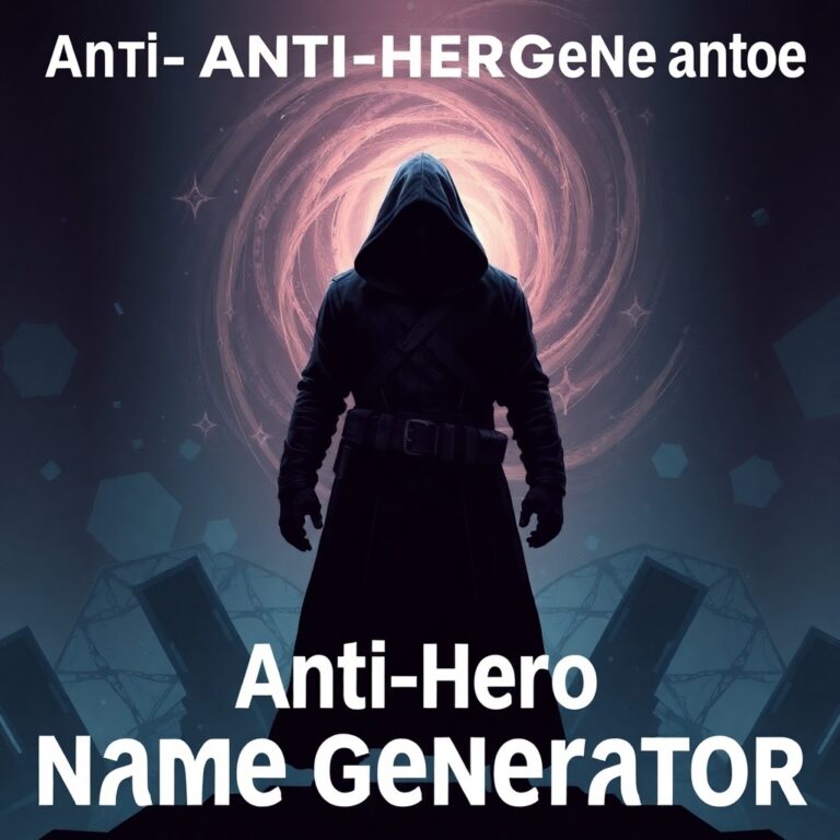 Anti-hero Name Generator
