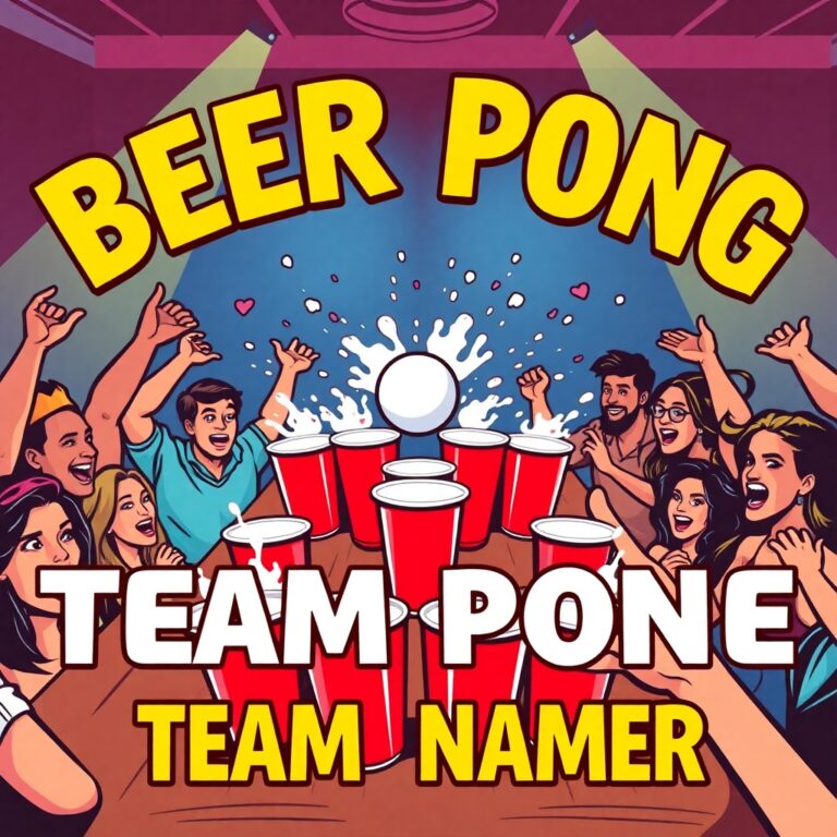 Beer Pong Team Name Generator