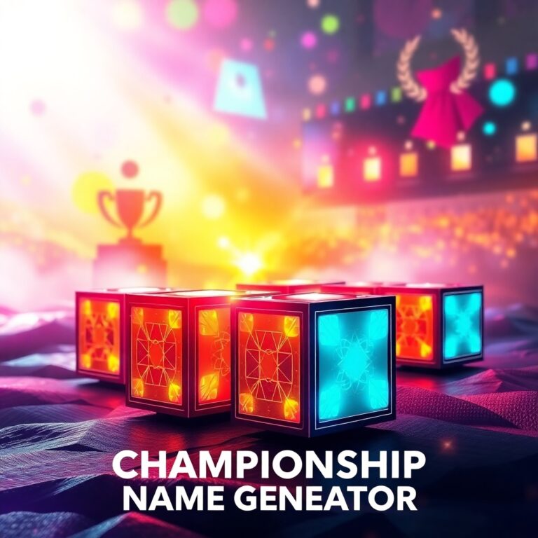 Championship Name Generator