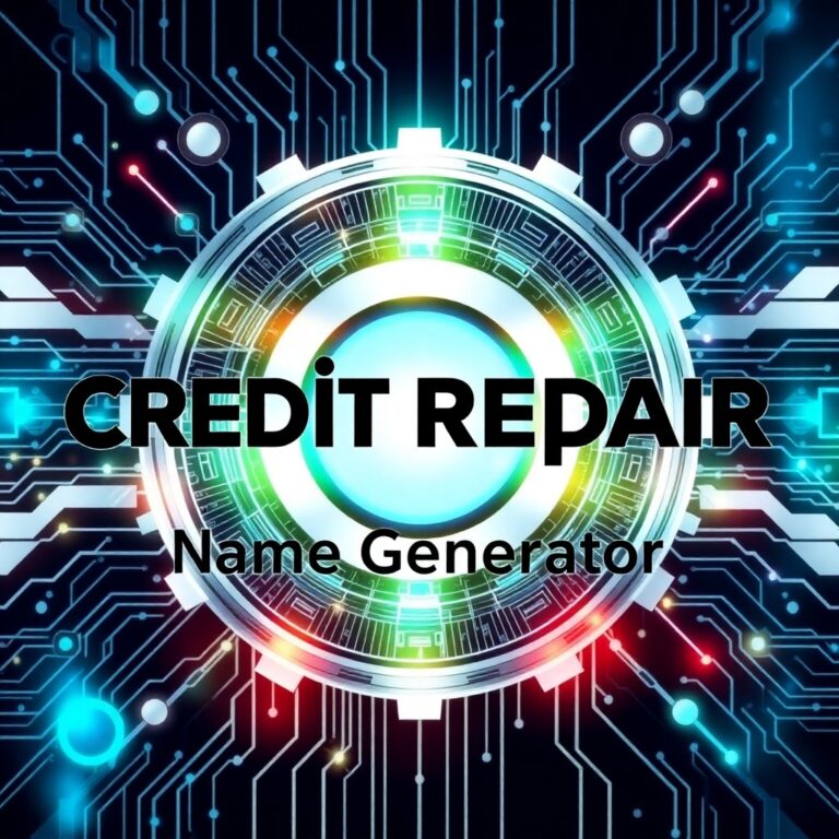 Credit Repair Name Generator