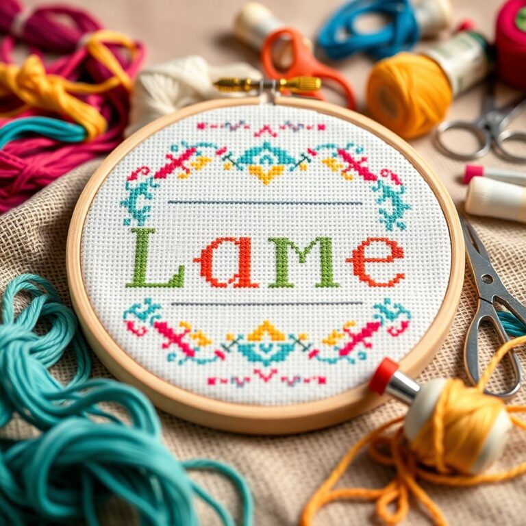 Cross Stitch Name Generator