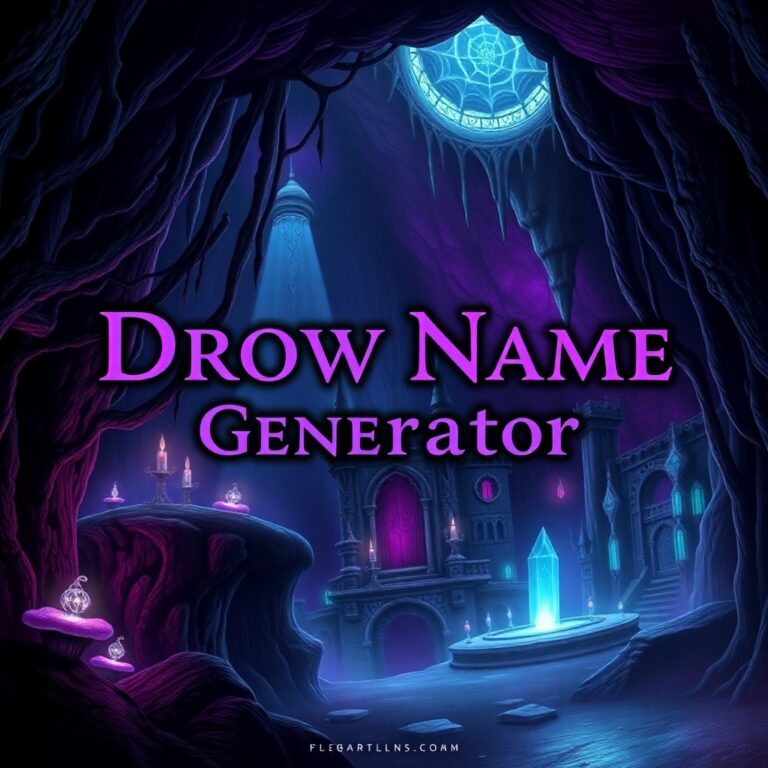 Drow Name Generator Bg3