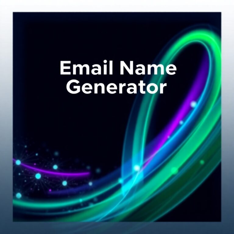 Email Name Generator Random