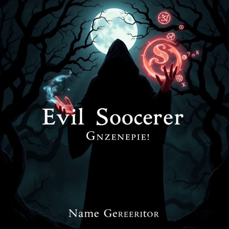 Evil Sorcerer Name Generator