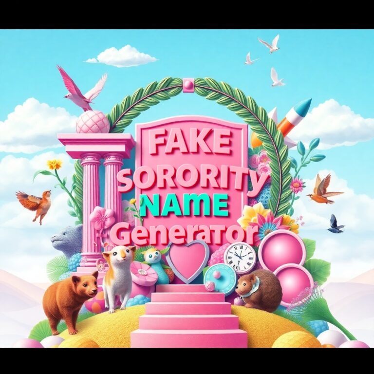 Fake Sorority Name Generator