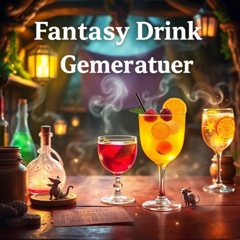 Fantasy Drink Name Generator