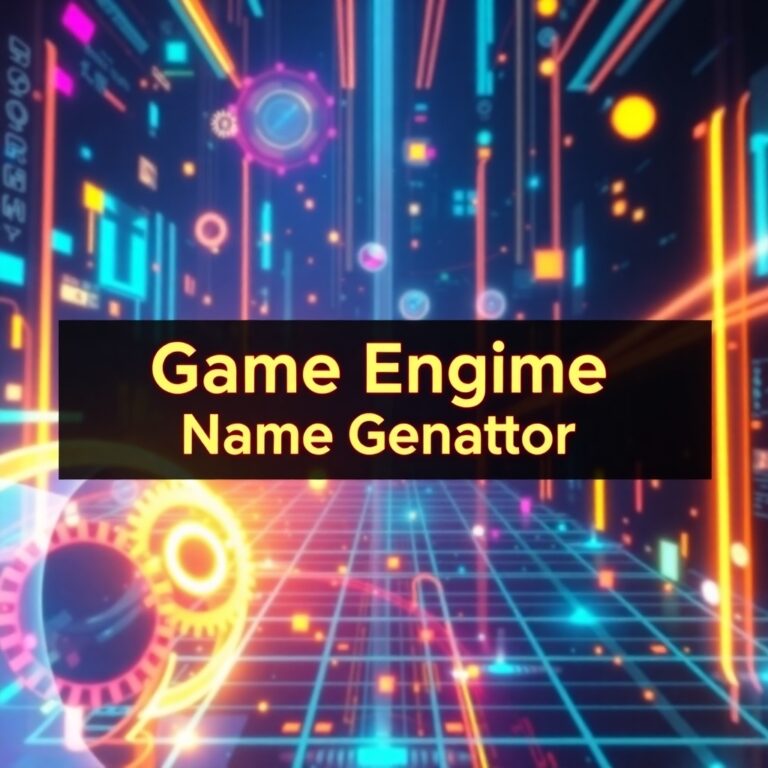 Game Engine Name Generator