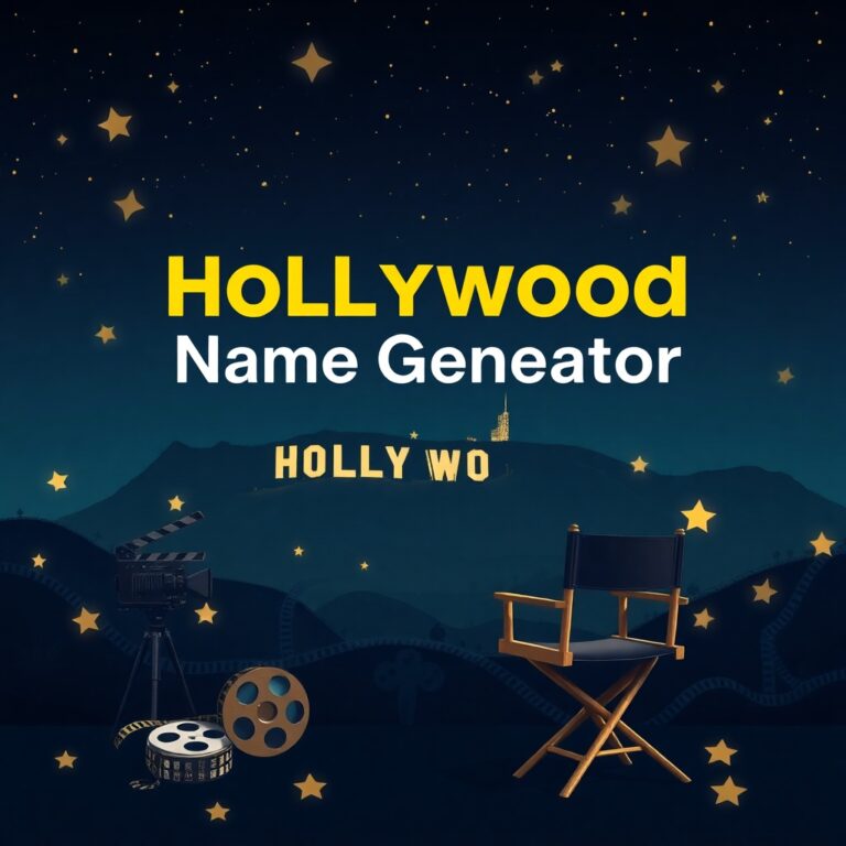 Hollywood Name Generator