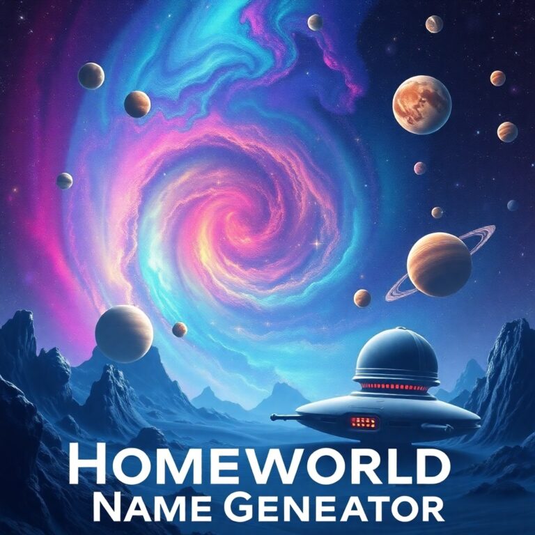 Homeworld Name Generator