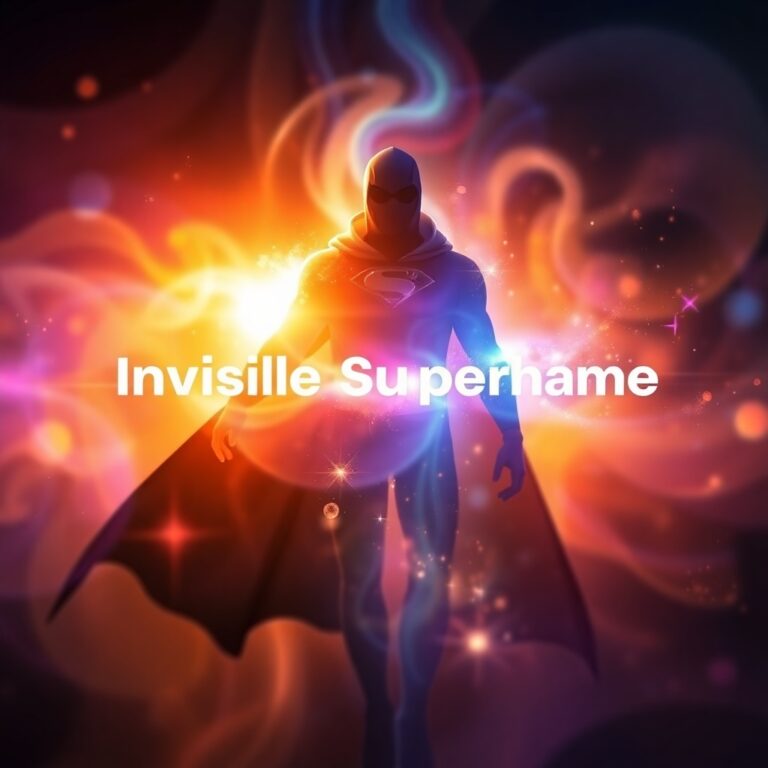 Invisible Superhero Name Generator