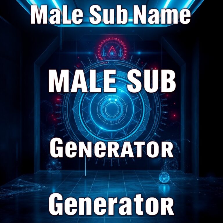 Male Sub Name Generator
