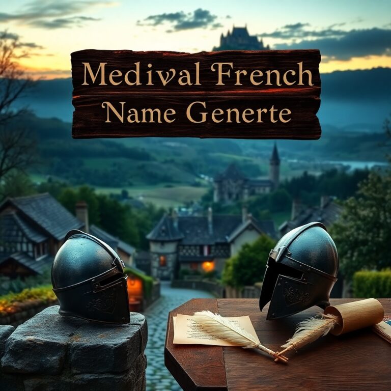 Medieval French Name Generator