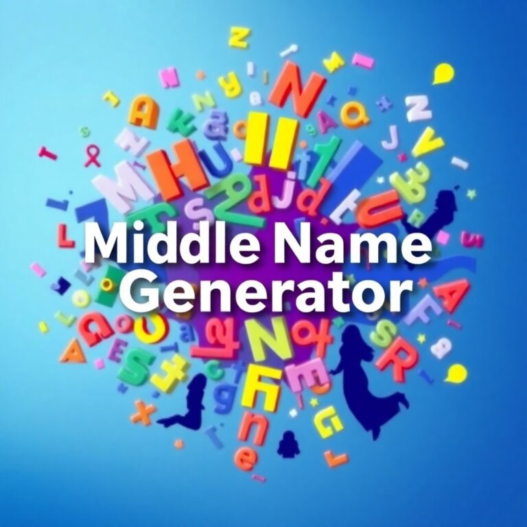 Middle Name Generator With First And Last Name
