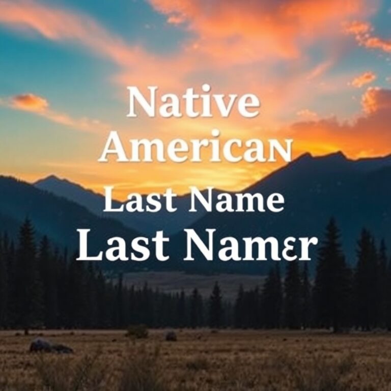 Native American Last Name Generator