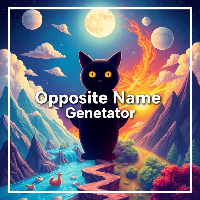 Opposite Name Generator