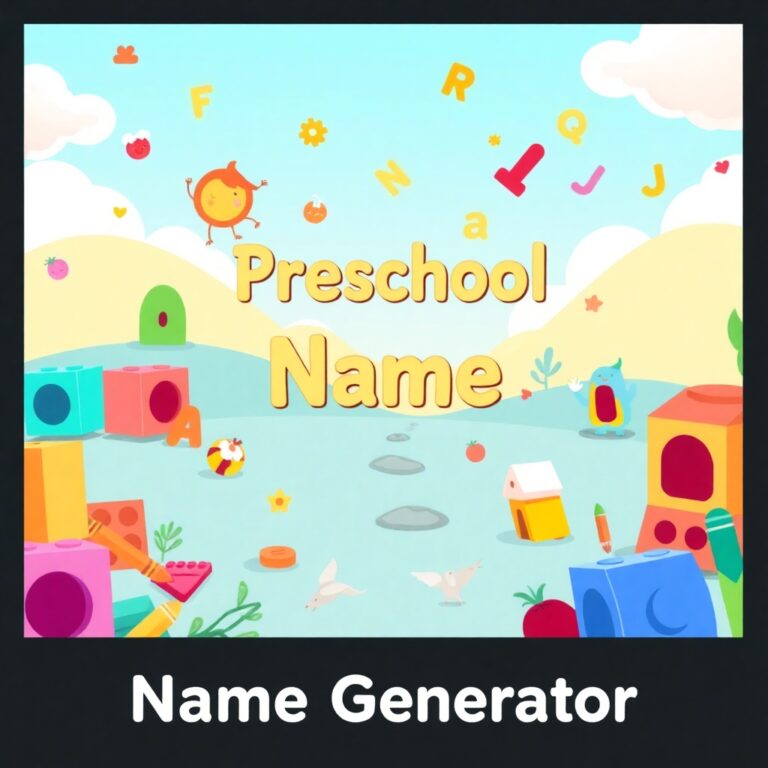 Preschool Name Generator
