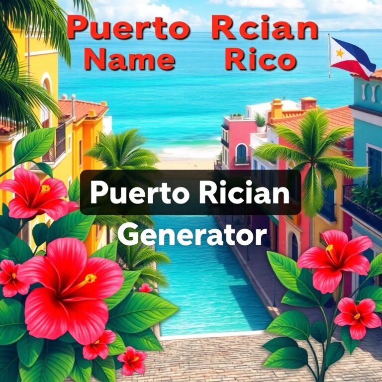 Puerto Rican Name Generator