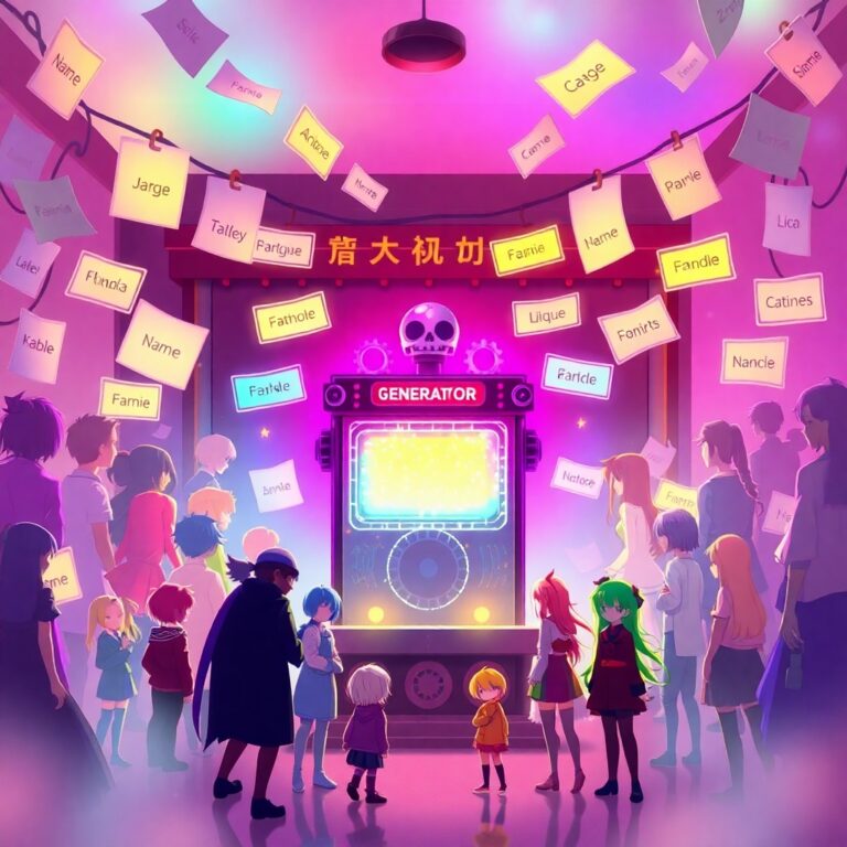 Random Anime Character Name Generator