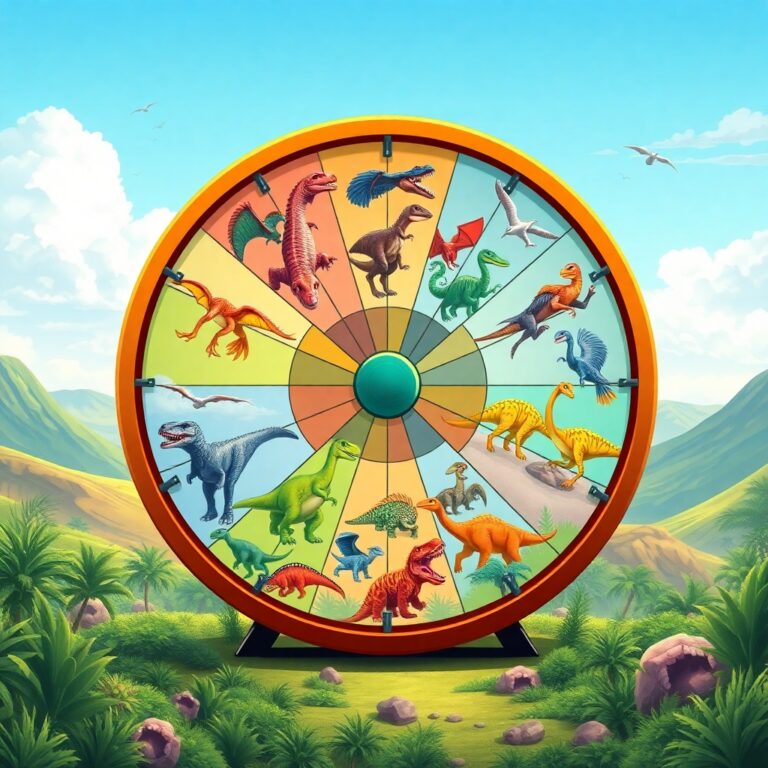 Random Dinosaur Generator Wheel