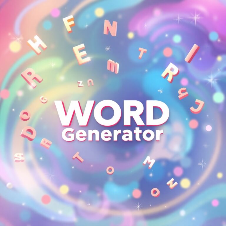 Random Fake Word Generator