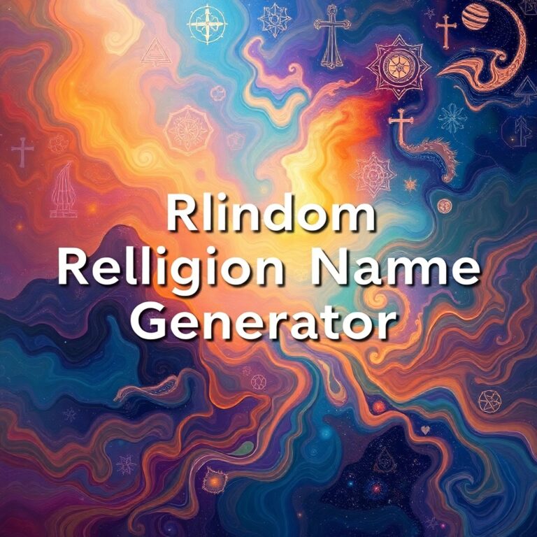 Random Religion Name Generator