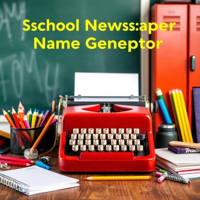 School Newspaper Name Generator