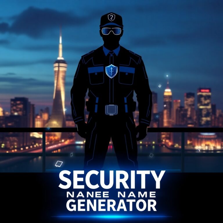 Security Guard Name Generator