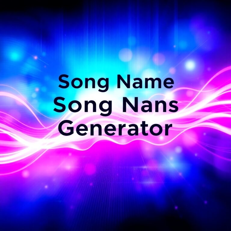 Song Name Generator With Keywords