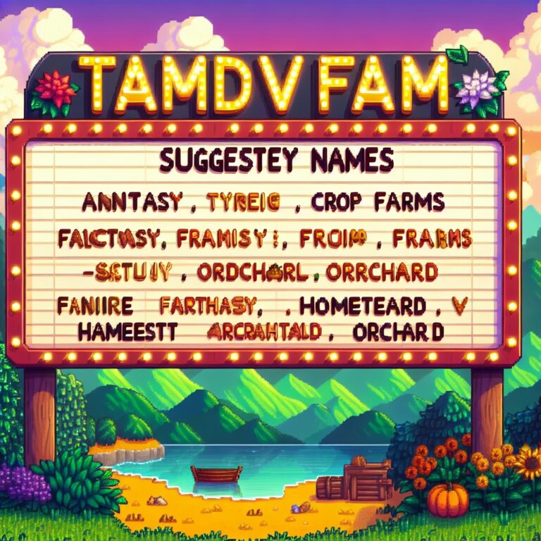 Stardew Valley Farm Name Generator