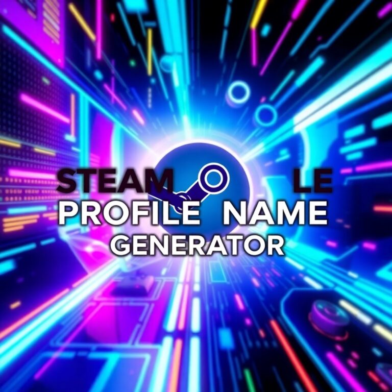 Steam Profile Name Generator