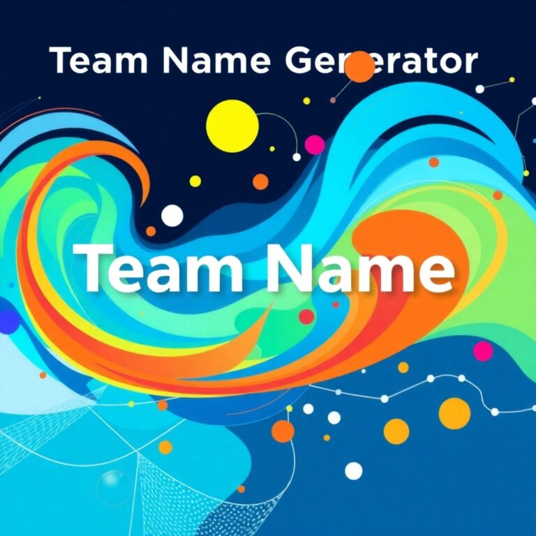 Team Name Generator With Keywords