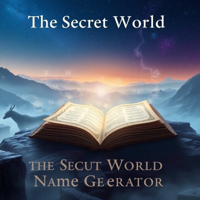 The Secret World Name Generator