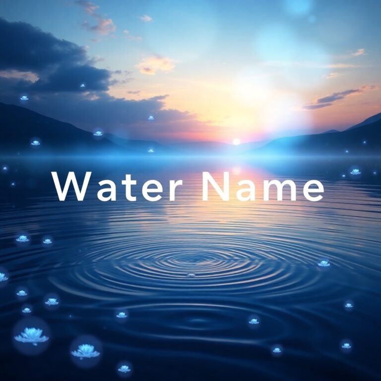Water Name Generator