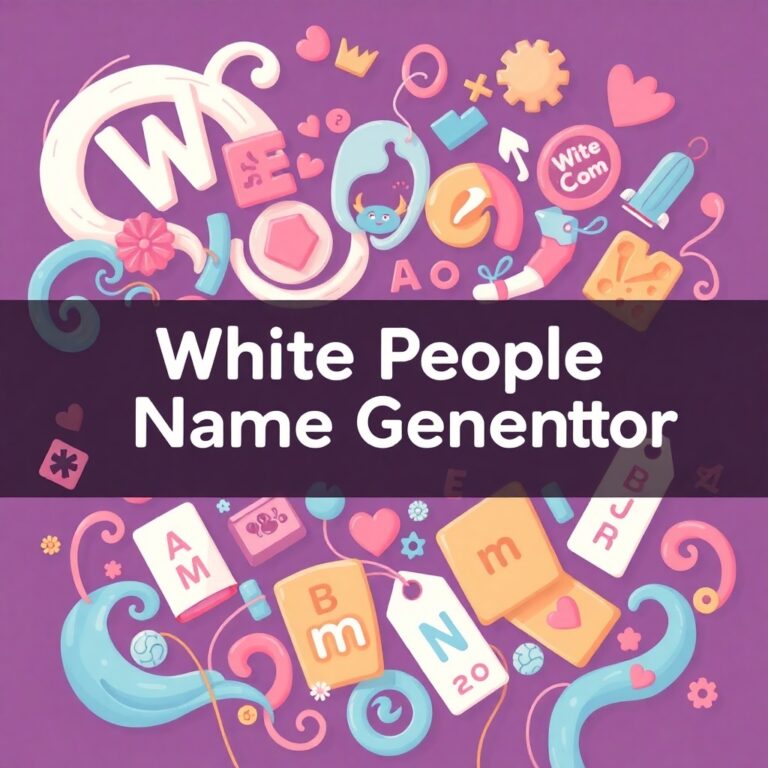 White People Name Generator