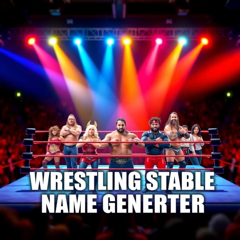 Wrestling Stable Name Generator
